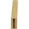 Ekena Millwork 3-inch W x 12-inch D x 16-inch H Burlington Rough Cedar Woodgrain TimberThane Knee Brace, Primed BRCUR03X12X16BURRCPR - alternate 4